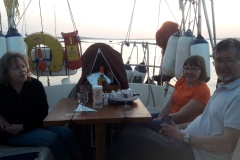Last dinner on the English side of the Channel